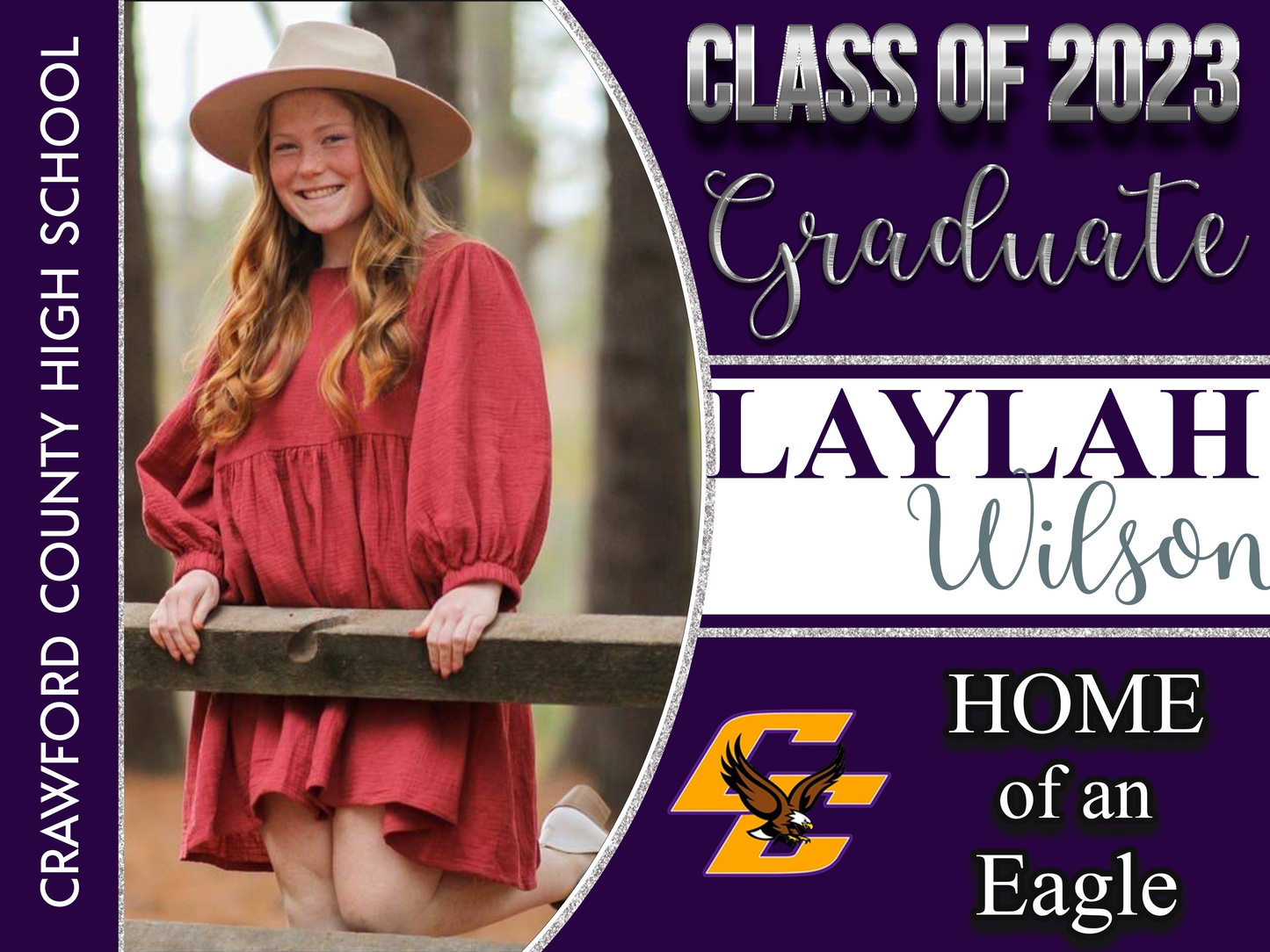 Custom Graduation Yard Sign