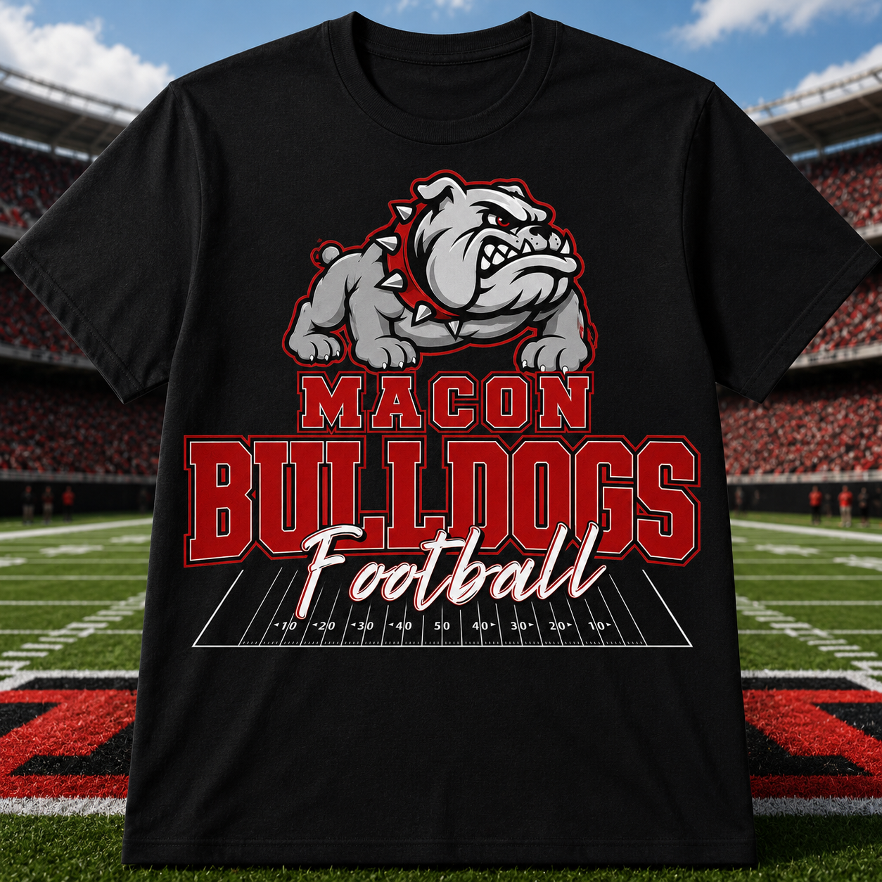 Custom High School Spirit |Game Day School Mascot Tee| Football Fan Shirt
