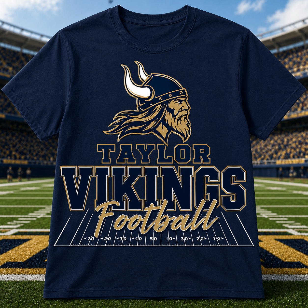 Custom High School Spirit |Game Day School Mascot Tee| Football Fan Shirt