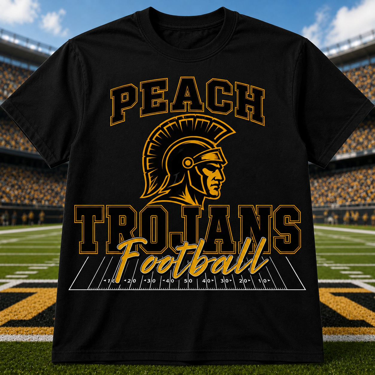 Custom High School Spirit |Game Day School Mascot Tee| Football Fan Shirt